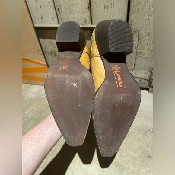 Laredo Women’s Cowboy Boots in embroidered cutout tan leather. Size 7 NWT - Picture 11 of 11